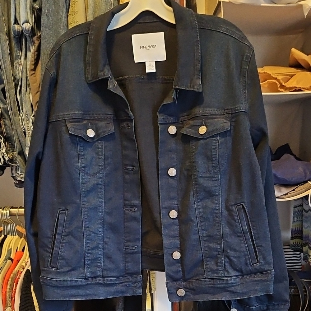 Nine West Dark Blue Jean Jacket